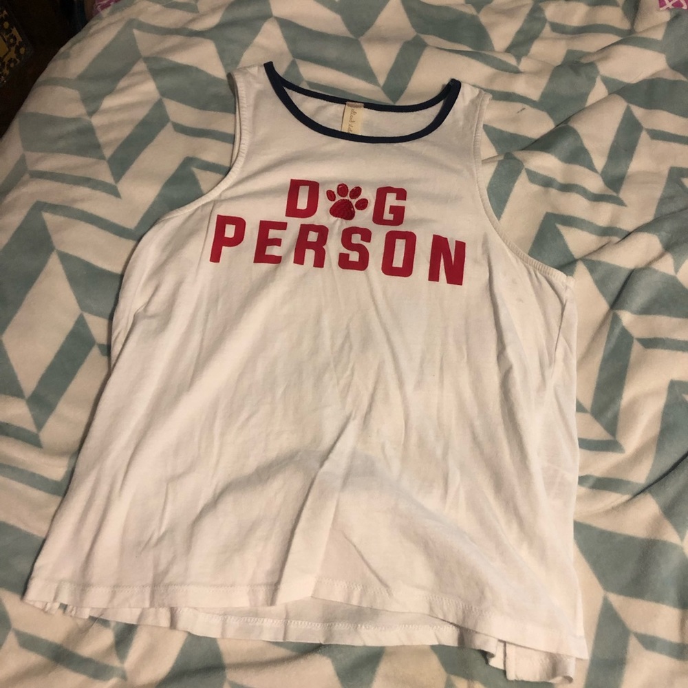 Altar’d State “Dog Person” tank with embroidered paw print